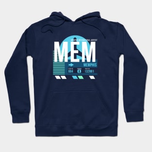 Memphis (MEM) Airport // Sunset Baggage Tag Hoodie